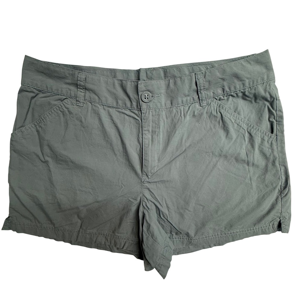 Columbia Womens Gray Hiking Shorts Size 14 Outdoor Lightweight Trekking 3 Inseam